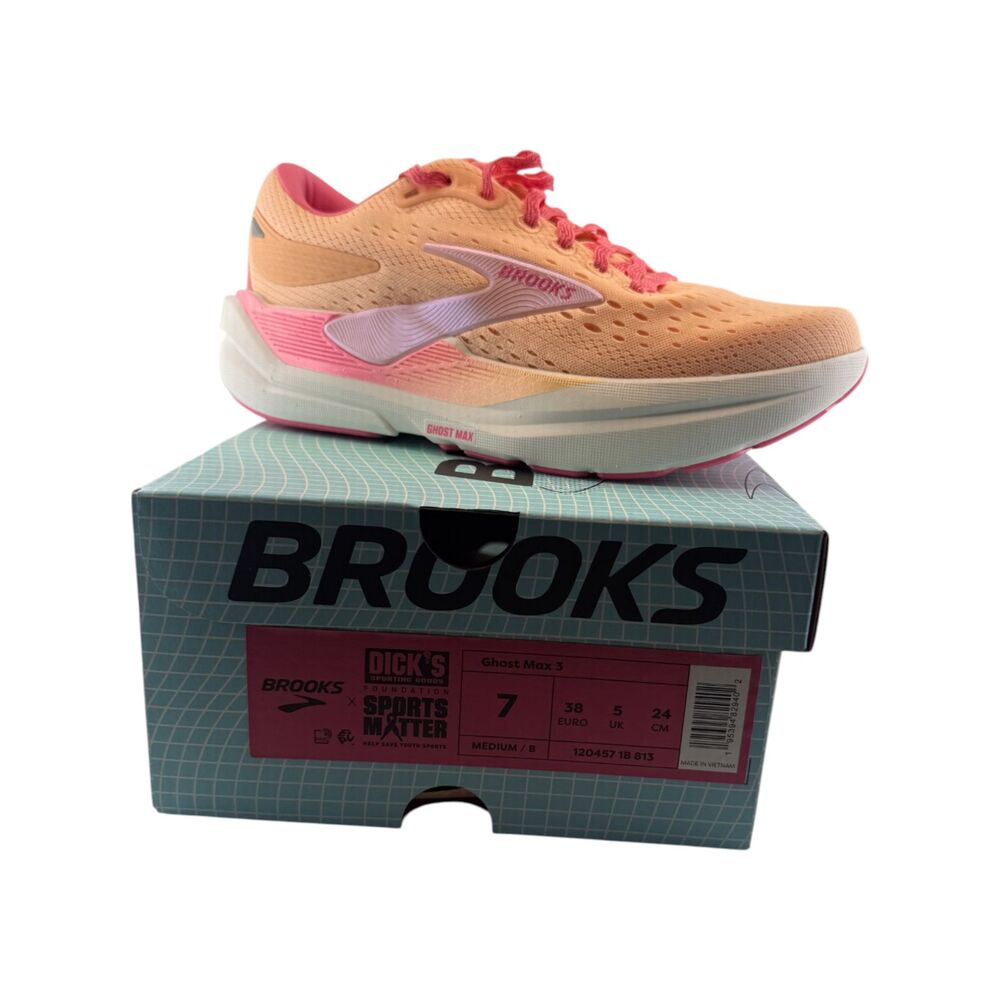Brooks Ghost Max 3 Sports Matter Women’s 7 Running Shoes 120457 1B 813 New